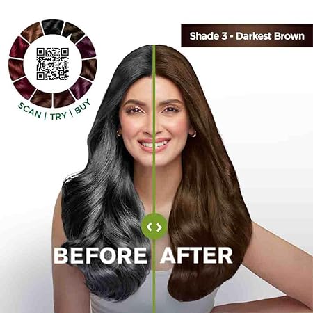 Garnier | Hair Colouring Creme | Long-lasting Colour | Smoothness & Shine | Color Naturals | Shade: 3 Darkest Brown+