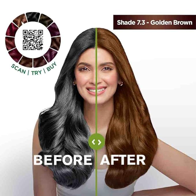 Garnier | Hair Colouring Creme | Long-lasting Colour | Smoothness & Shine | Color Naturals | Shade: 7.3 Golden Brown+