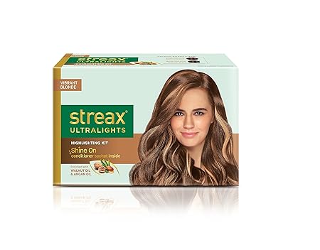 Streax Contains Walnut & Argan Oil, Shine On Conditioner, Longer Lasting Highlights For Unisex, Vibrant Blonde