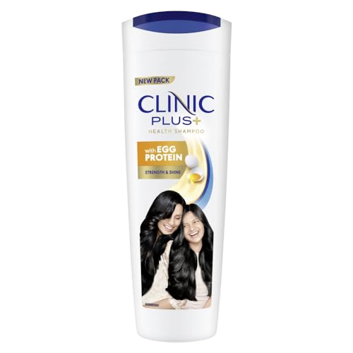 Clinic Plus Strength & Shine Shampoo with Egg Protein for Strength, Shine and Smoothness