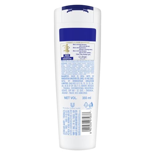 Clinic Plus Strength & Shine Shampoo with Egg Protein for Strength, Shine and Smoothness