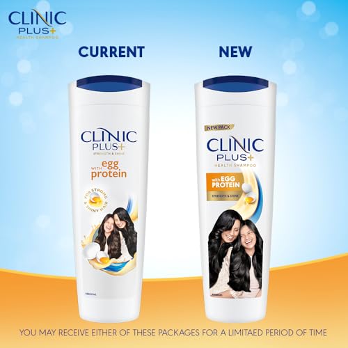 Clinic Plus Strength & Shine Shampoo with Egg Protein for Strength, Shine and Smoothness