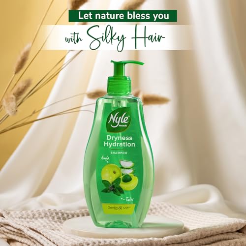 Nyle Naturals Dryness Hydration Shampoo For Dry & Frizz Free Hair Gentle & Soft Shampoo For Men & Women
