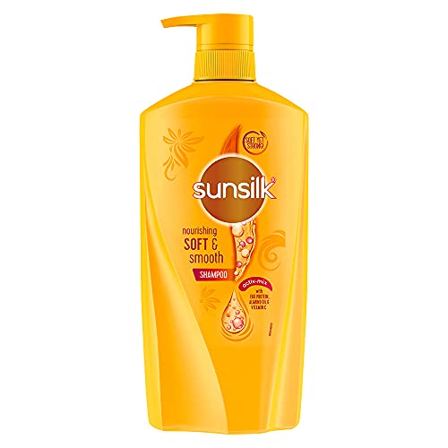 Sunsilk Nourishing Soft & Smooth | Shampoo | For Shiny | Soft & Smooth Hair | with Egg Protein | Almond Oil & Vitamin C