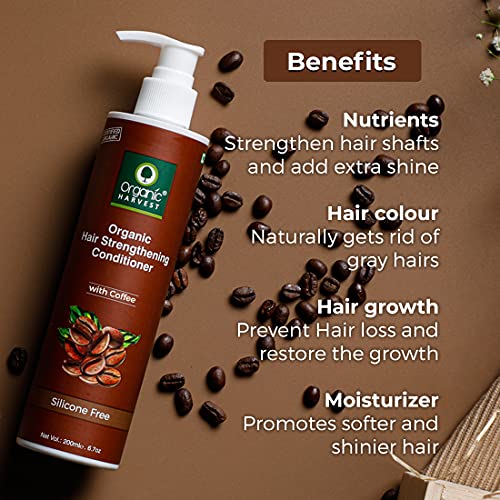 Organic Harvest Coffee Conditioner For Hair Fall Control & Hair Growth | Coffee to Gain Strength in Hair