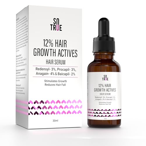 Sotrue Hair Growth Serum With Redensyl 3% | Procapil 3% | Anagain 4% and Baicapil 2% Hair Growth Actives