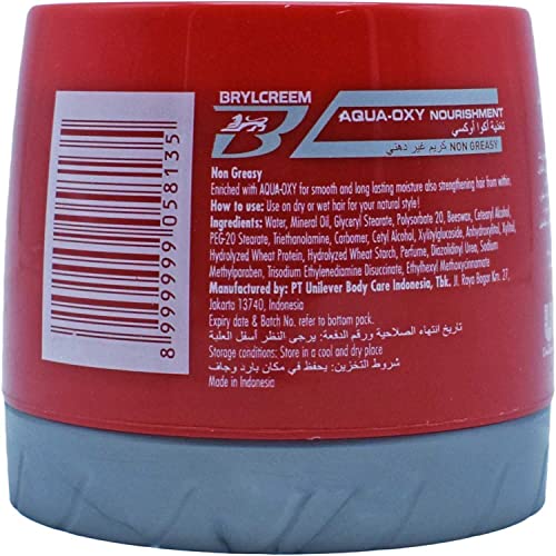 Brylcreem Aqua-Oxy Hair Styling Cream Original Nourishing
