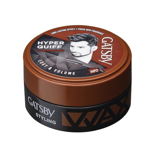 Gatsby Hair Styling Wax Edgy & Volume | For Hyper Quiff Style | Non Sticky | Volumizing Finish | Anytime Re-Stylable | Easy Wash Off