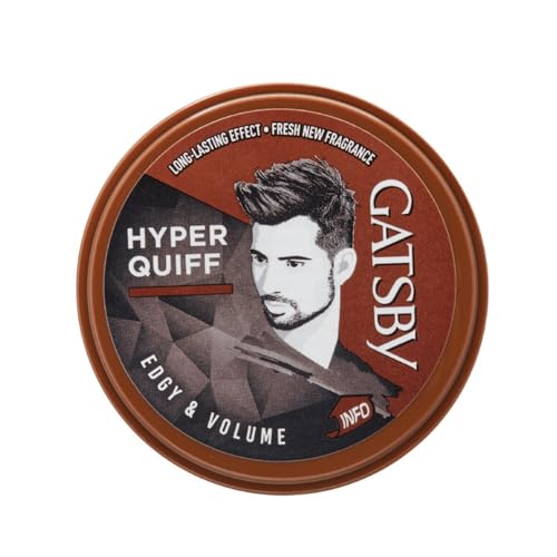 Gatsby Hair Styling Wax Edgy & Volume | For Hyper Quiff Style | Non Sticky | Volumizing Finish | Anytime Re-Stylable | Easy Wash Off