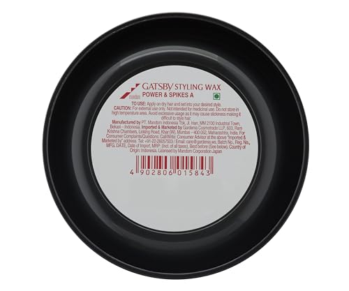 Gatsby Hair Styling Wax Power & Spikes For Tough & Spiky Hairstyle Hair Wax For Men