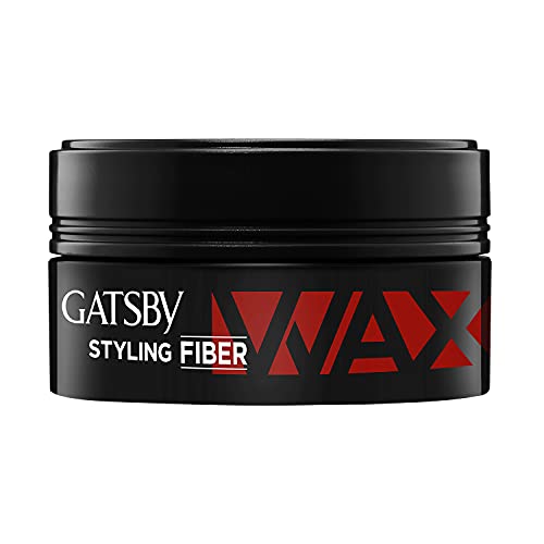 Gatsby Styling Fiber Hair Wax Bold & Rise High Volume, Natural Finish, Strong Hold, Anytime Re-Stylable & Easy Wash Off