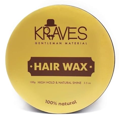 KRAVES Hair wax 100% Natural Hair Wax for men with High Hold and Natural Shine