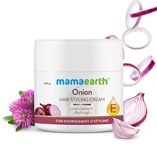 Mamaearth Onion Hair Styling Cream for Men with Onion & Redensyl for Nourishment & Styling