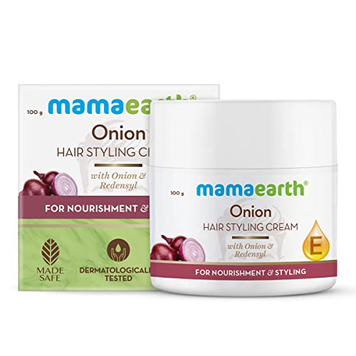 Mamaearth Onion Hair Styling Cream for Men with Onion & Redensyl for Nourishment & Styling