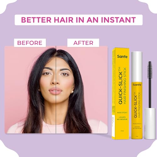 Sanfe Quick Slick Hair Finishing Stick For Women, Anti Flyaway for Smooth, Non-Greasy, and Non-Oily Look