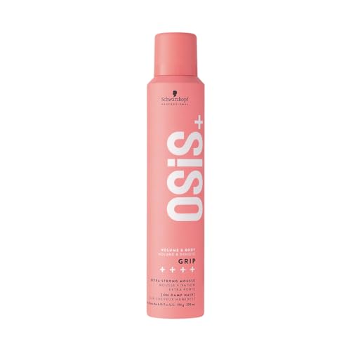 Schwarzkopf Professional OSiS+ Grip Extra Strong Hair Styling Mousse For Volume and Natural Shine