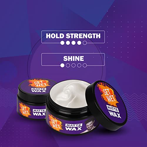 Set Wet Hair Wax For Men Matte Wax