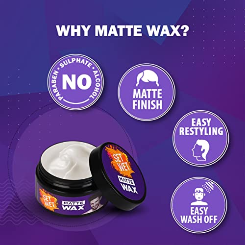 Set Wet Hair Wax For Men Matte Wax
