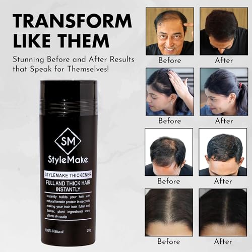 Stylemake Thickener Hair Loss Concealer Hair Fiber for Men and Women