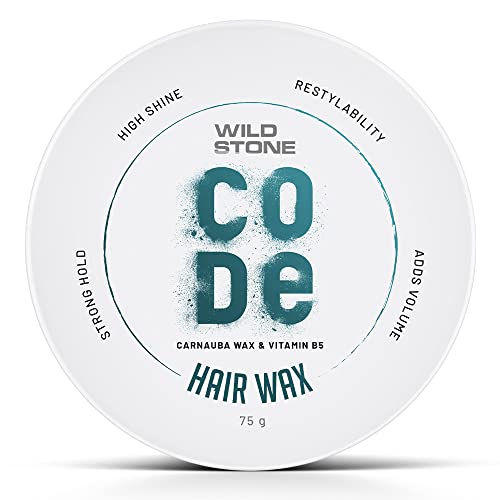 Wild Stone CODE Hair Styling Wax for Men Long Lasting Strong Hold