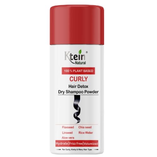 Ktein Natural 100% Plant Based Hair Detox Dry Shampoo Powder for Curly Hair
