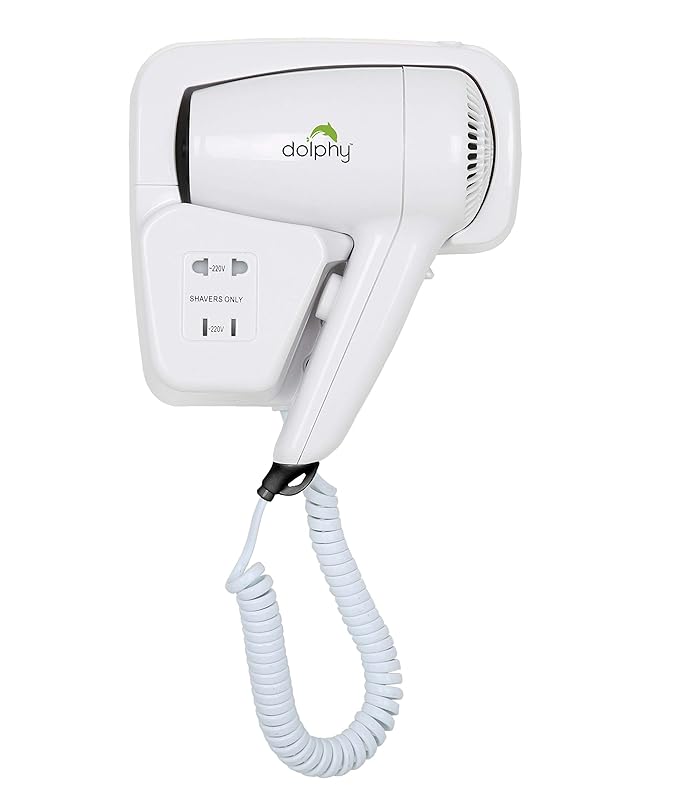 Dolphy Professional 1200 Watts Wall Mounted Hair Dryer Hd-001 | White