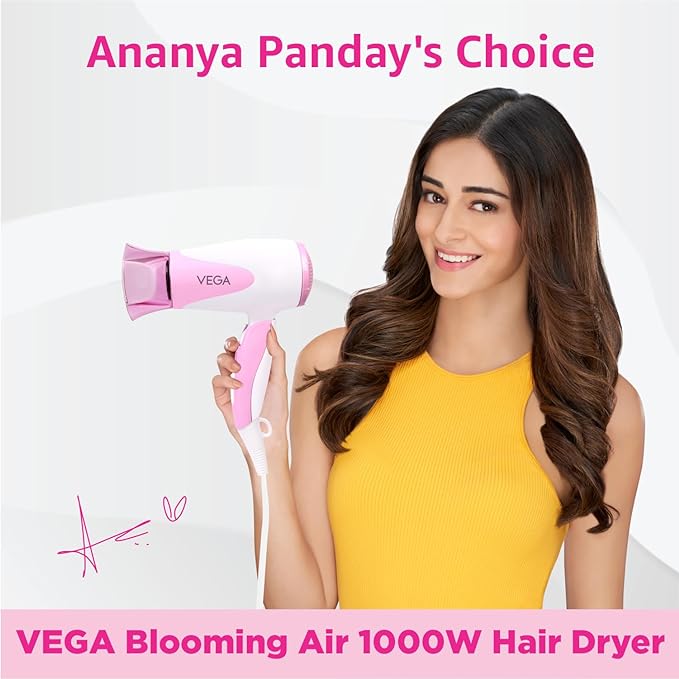 Vega VHDH-05 Blooming Air Foldable Hair Dryer - 1000 Watts