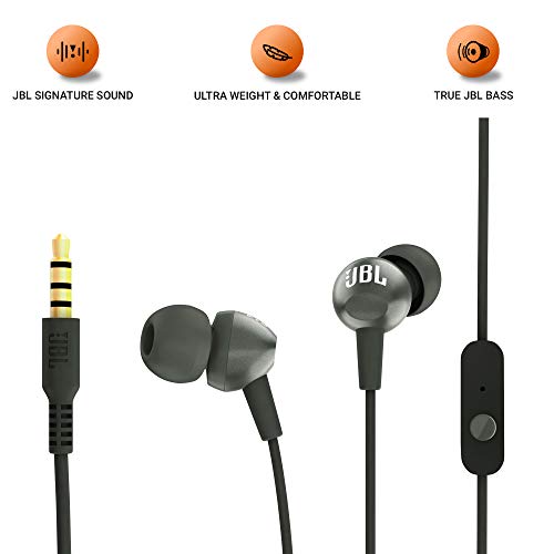 JBL C200SI Super Deep Bass in-Ear Premium Headphones with Mic