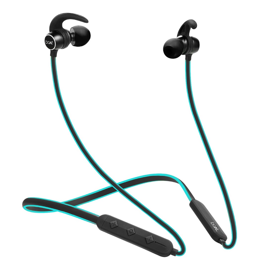 boAt Rockerz 255F Bluetooth Wireless Earphones | 10mm Drivers | Deep Bass Audio | 6H Battery Backup | IPX5 Water Resistant | Neckband Headset with Mic