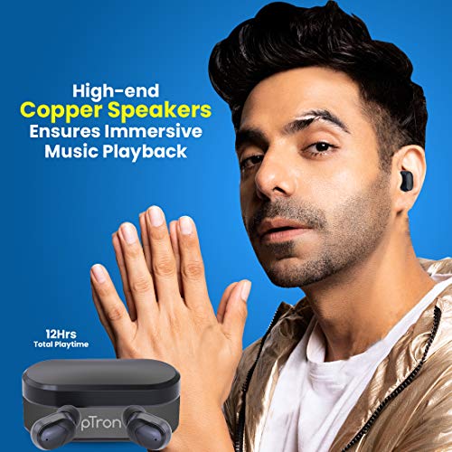 pTron Bassbuds Plus Truly Wireless Earbuds