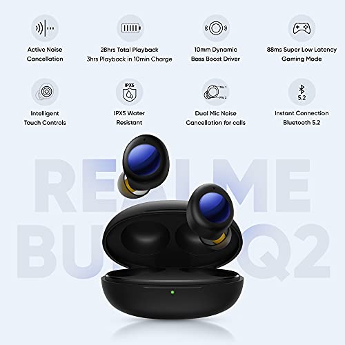 realme Buds Q2 in-Ear Truely Wireless Earbuds With ANC