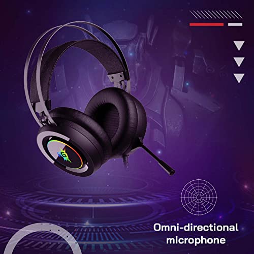 Redgear Cloak Wired RGB Gaming Headphones with Microphone