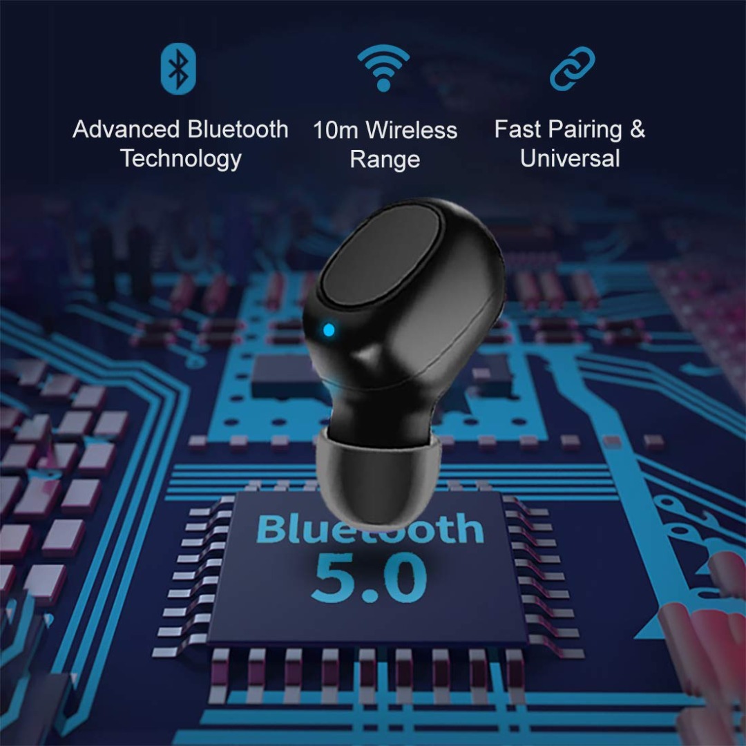 pTron Atom in-Ear Mono Bluetooth 5.0 Wireless Headphone