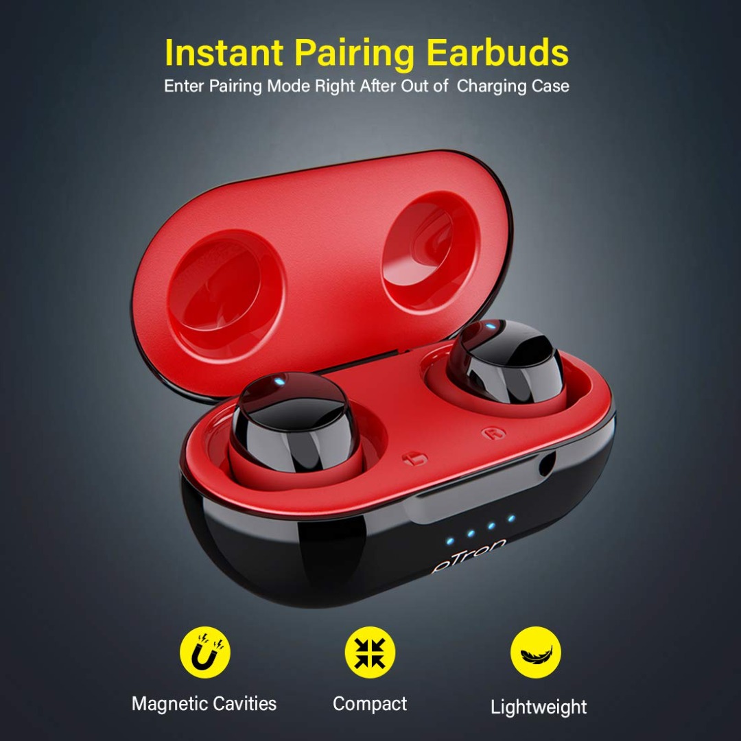 pTron Bassbuds Elite Truly Wireless Earbuds