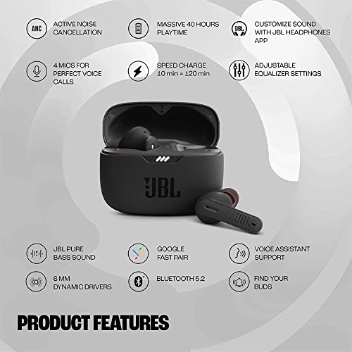 JBL Tune 230NC TWS | Active Noise Cancellation Earbuds with Mic