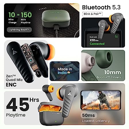 Boult Audio X10 Pro Truely Wireless Earbuds
