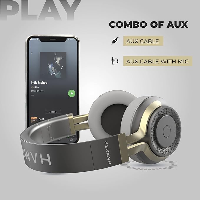 Hammer Bash 20 Wireless Over Ear Headphone