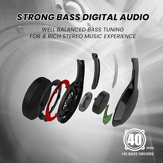 LUMIFORD U80 Over-Ear headphones wired with HD mic