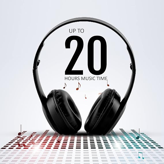 RD BH-205 Wireless Over Ear Headphone, Black