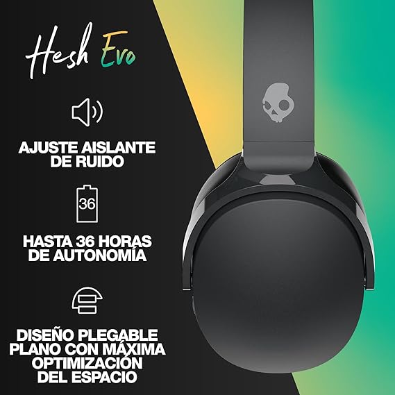 Skullcandy Hesh Evo Wireless Over-Ear Headphone | Light Grey