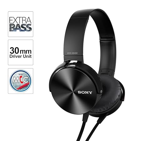 Sony Extra Bass MDR-XB450AP On-Ear Wired Headphones