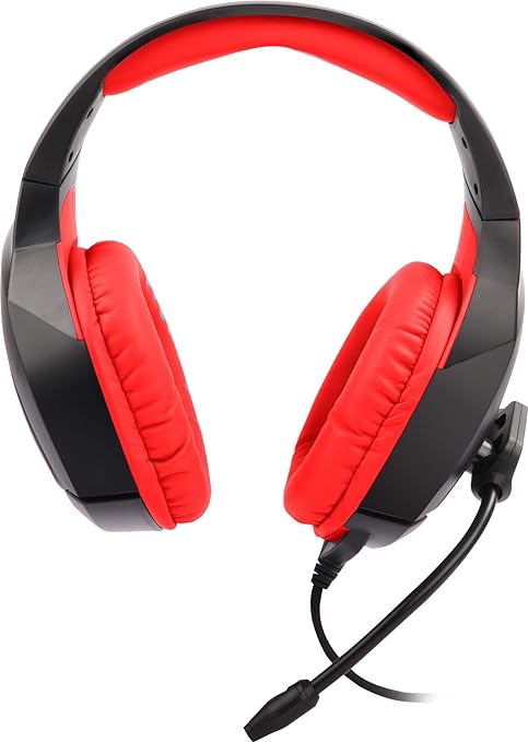 Zebronics Zeb-Rush Premium Wired Gaming On Ear Headphone with RGB LEDs | Dual 3.5mm Jack
