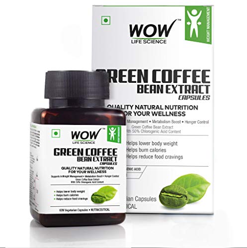WoW Green Coffee Bean Extract Capsules, 60 Count