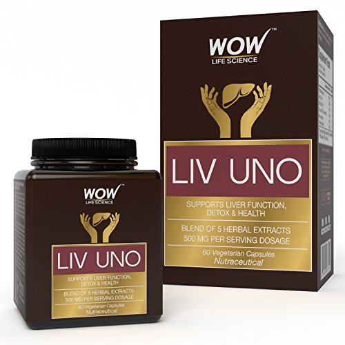 WoW Liv Uno (Blend of 5 Herbal Extracts) 500 Mg, 60 Veg Capsules