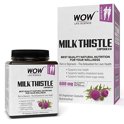 WoW Milk Thistle 600Mg, 60 Veg Capsules