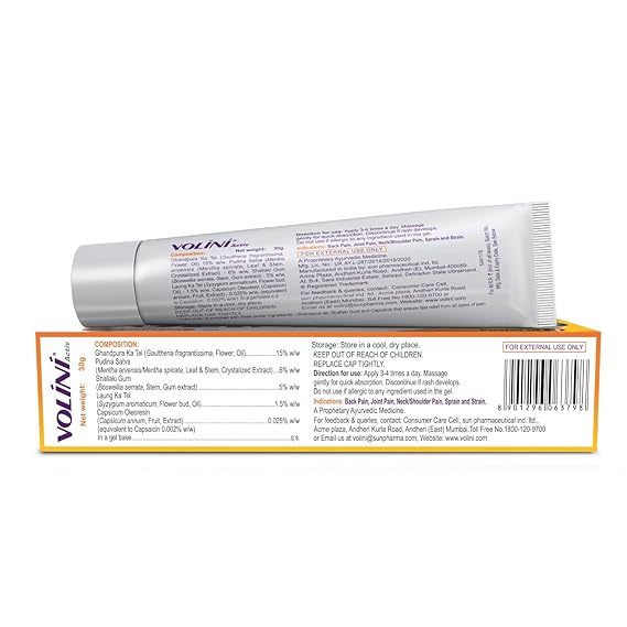 Volini Activ Pain Relief Gel (Pack of 3)