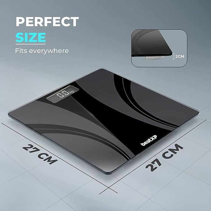 beatXP Actifit Breeze Digital Weighing Scale with Backlit LCD Panel