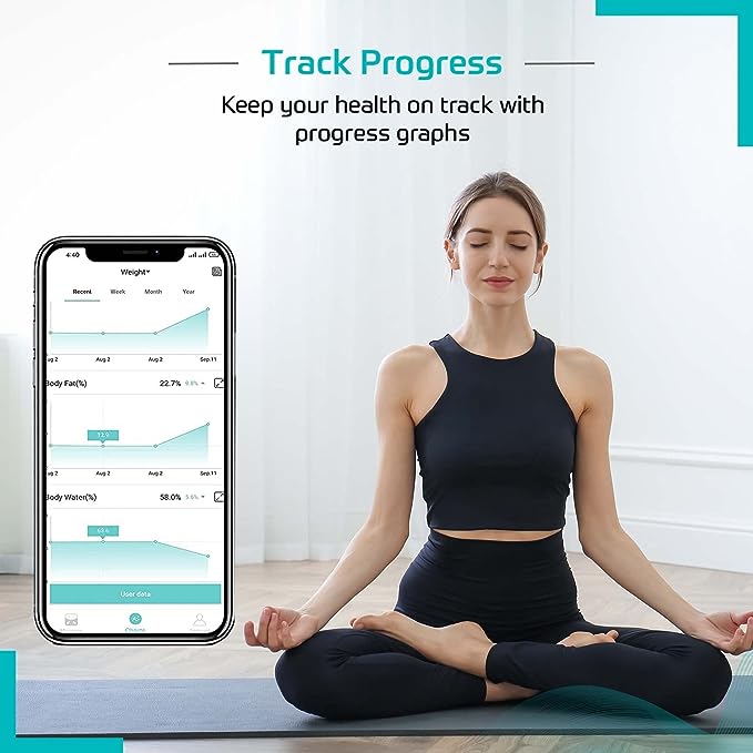beatXP Smart Bluetooth BMI Weight Machine for Body Weight Wireless Body Composition Scale with Easy App Sync