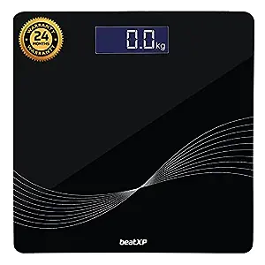 beatXP Wave Digital Weighing Scale LCD Panel Thick Tempered Glass