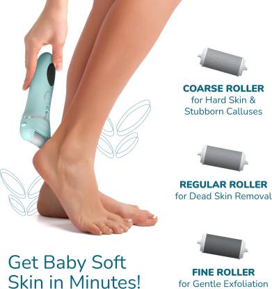 Caresmith Bloom Rechargeable Callus Remover  Pedicure Machine For Feet